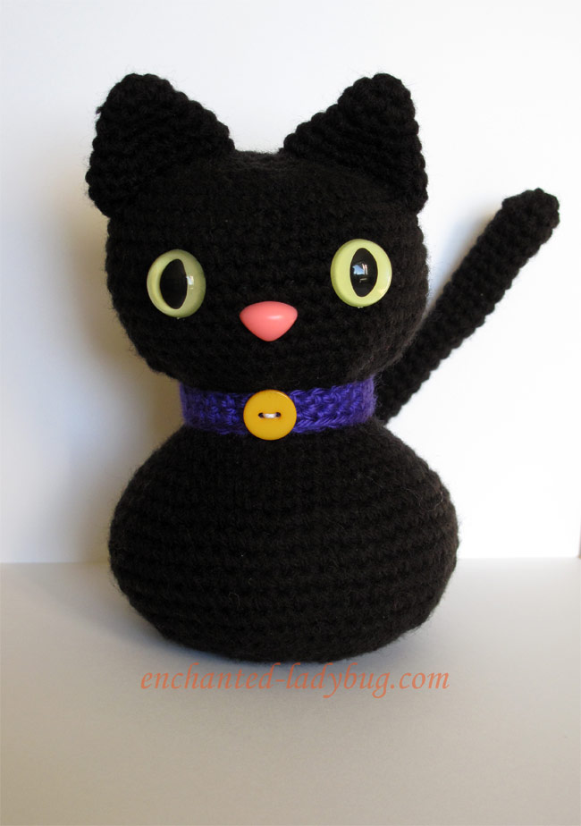 Free Crochet Amigurumi Halloween Black Cat Pattern