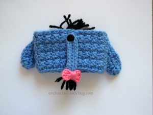 Free Crochet Eeyore Coffee Cup Cozy Pattern