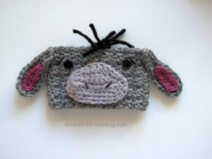 Free Crochet Eeyore Coffee Cup Cozy Pattern