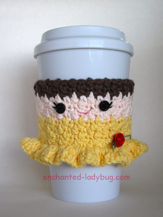 Kawaii coffee cup crochet pattern PATTERN ONLY