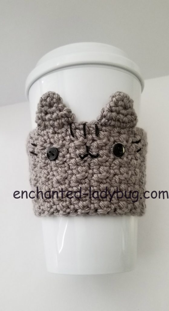 Free Crochet Pusheen Coffee Cup Cozy Pattern