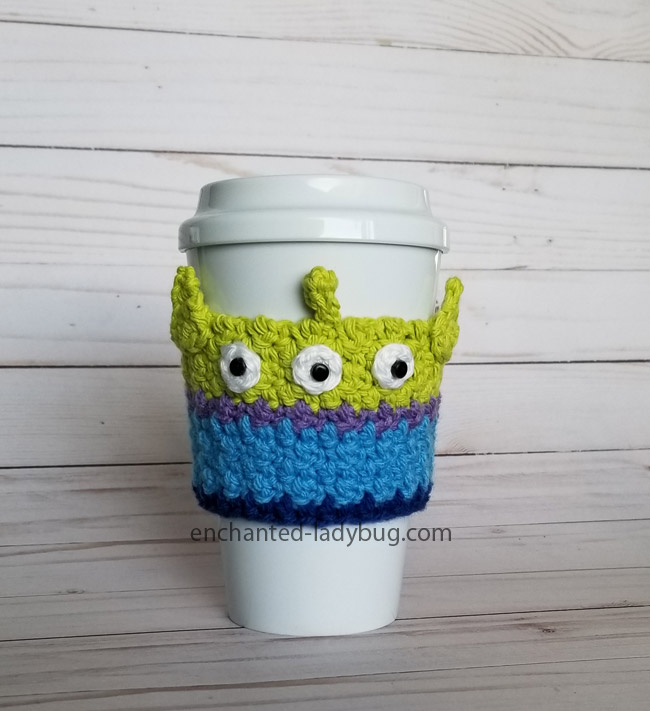 Cute Monster Coffee Cups with Lids & Sleeves