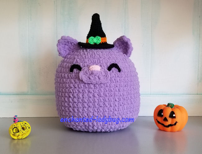 Gumdrop Buddies Delilah the Witch Cat Free Crochet Pattern