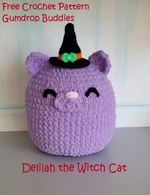 Free Crochet Pattern Delilah the Witch Cat