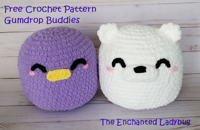 Gumdrop Buddies Bubba the Polar Bear Free Crochet Pattern