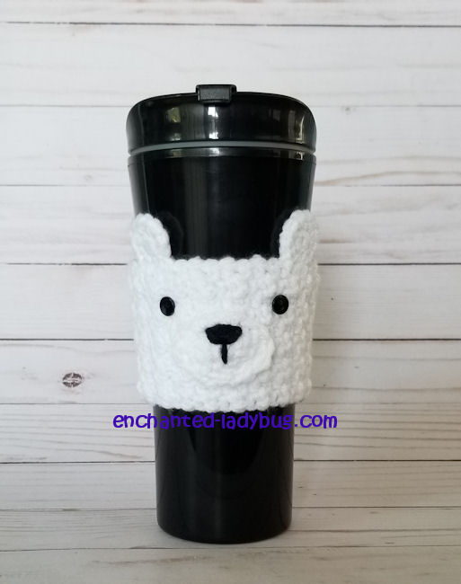 Free Crochet Pattern Polar Bear Coffee Cup Cozy