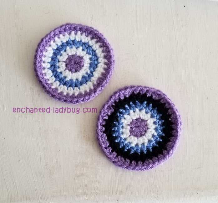 FREE Crochet Pattern: Hawkeye Target Coasters